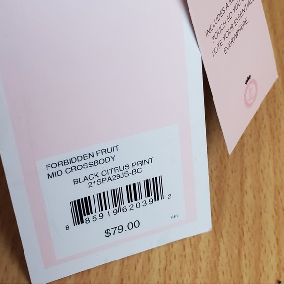 Juicy Couture Black Crossbody Bag with Playful Fruit Design - Picture 10 of 10